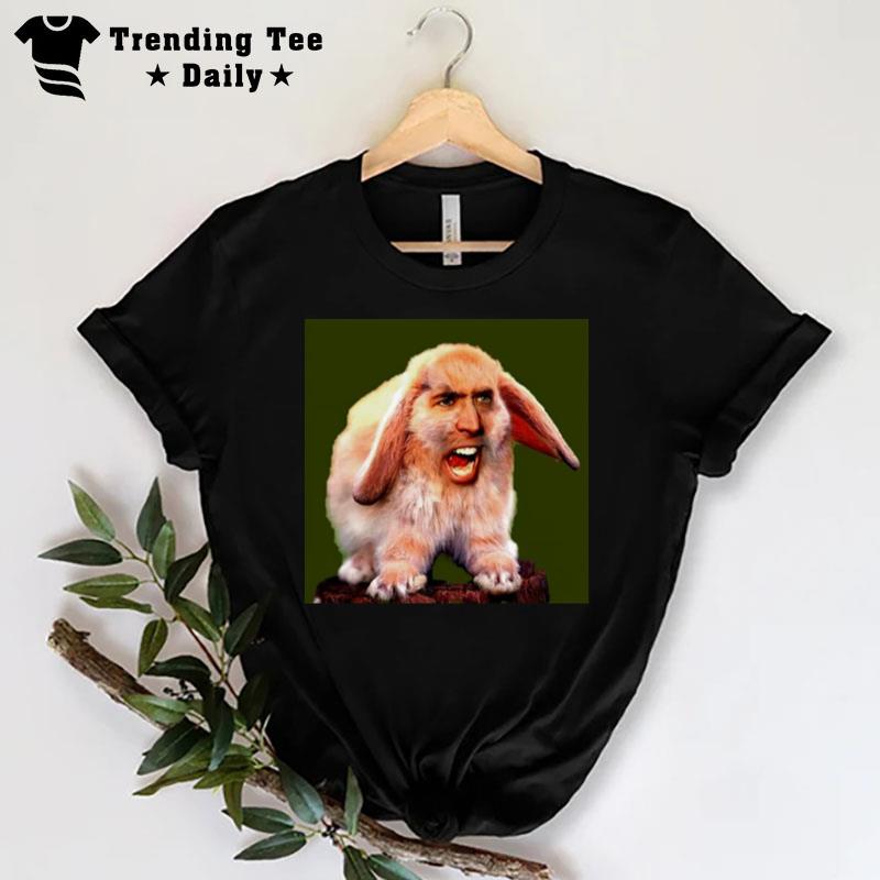 Nicolas Cage Bunny Meme T-Shirt