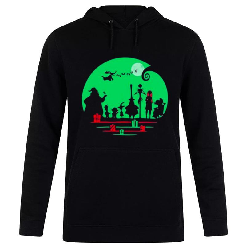 Nightmare Before Christmas Characters Red And Green 2022 Hoodie