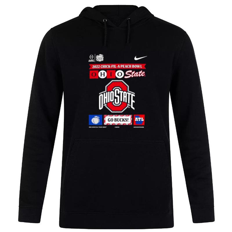 Nike 2022 23 College Football Playoff Peach Bowl Bound Ohio State Buckeyes Hoodie