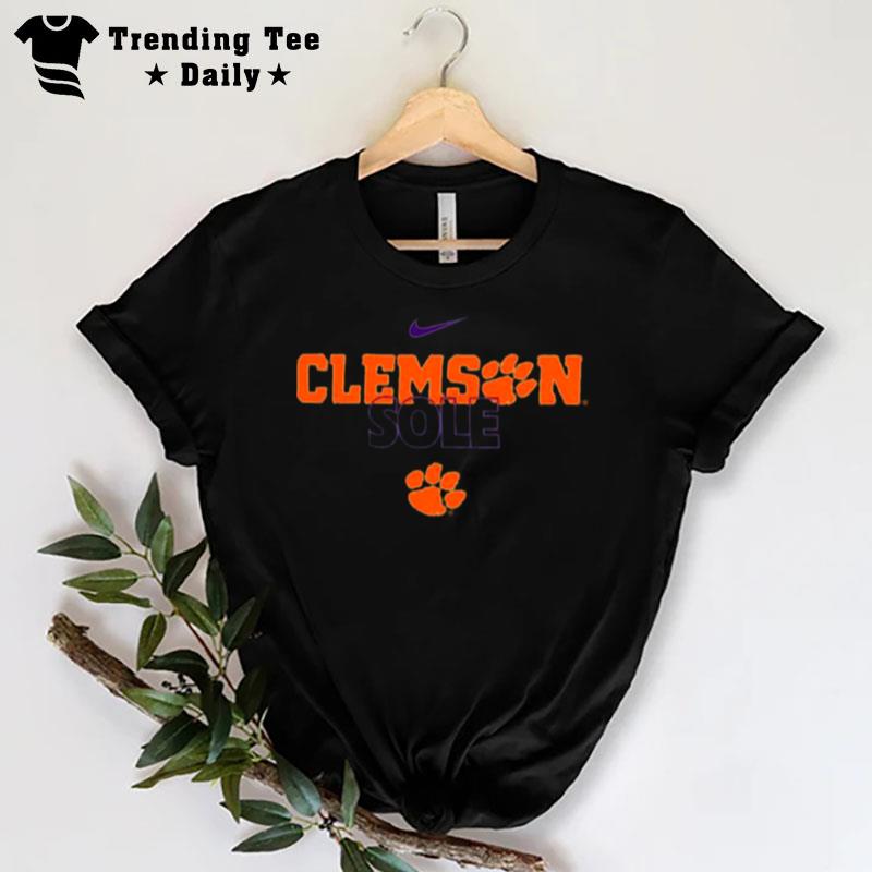 Nike Clemson Tigers 2023 Basketball Clemson Sole Bench T-Shirt