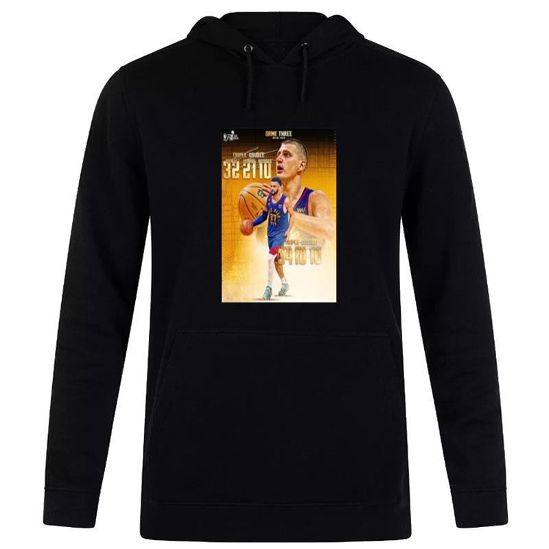 Nikola Jokic And Jamal Murray First Duo 30 Point Triple Double In Nba History 2023 Hoodie