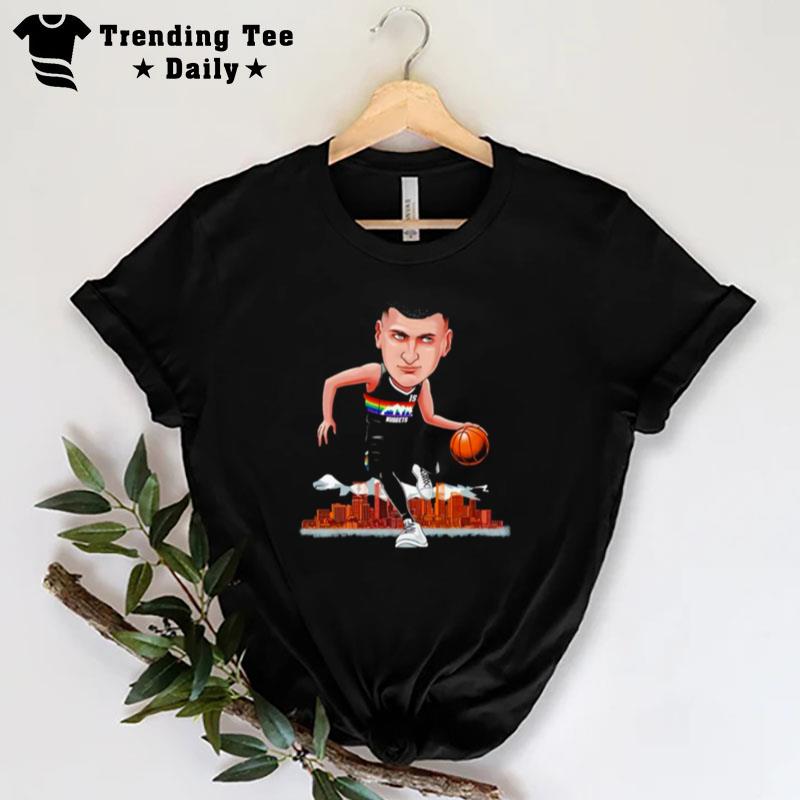 Nikola Jokic Denver Nuggets Cartoon T-Shirt