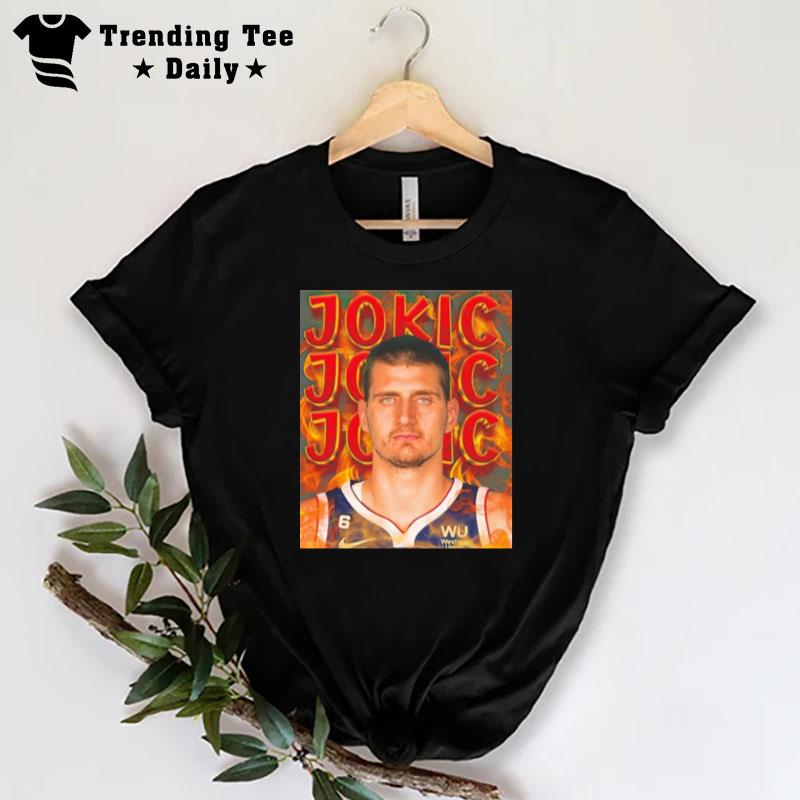 Nikola Jokic Fire Photo T-Shirt