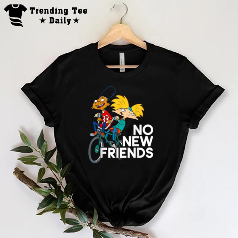 No New Friends Nickelodeon Hey Arnold T-Shirt