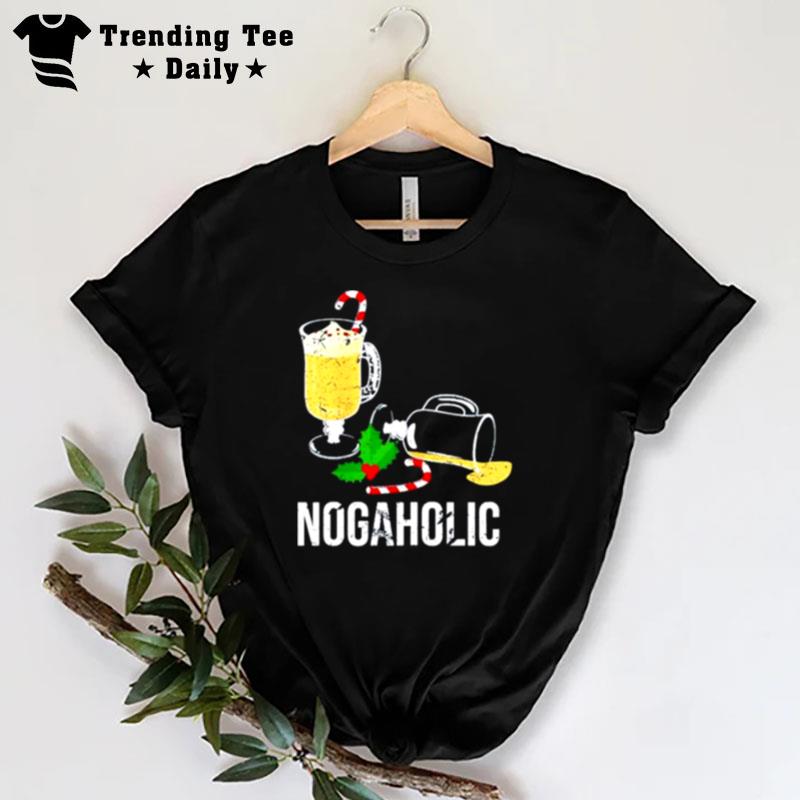 Nogaholic Eggnog Lover Christmas Party T-Shirt