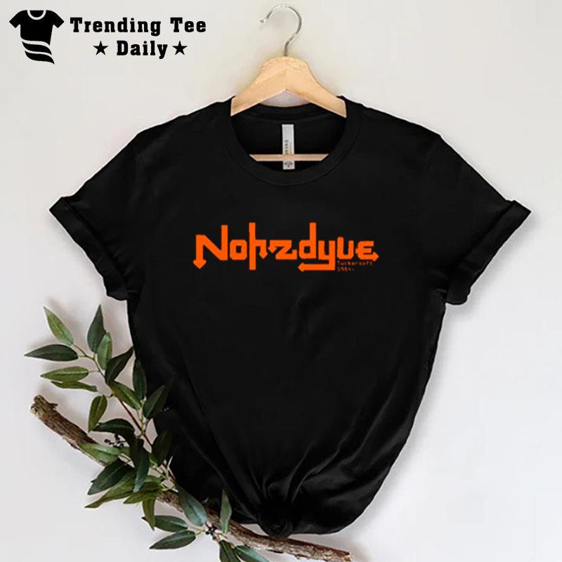 Nohzdyve Orange Logo Black Mirror T-Shirt