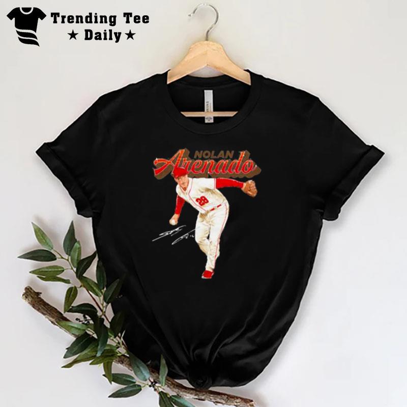 Nolan Arenado St. Louis Cardinals Pitch Baseball T-Shirt