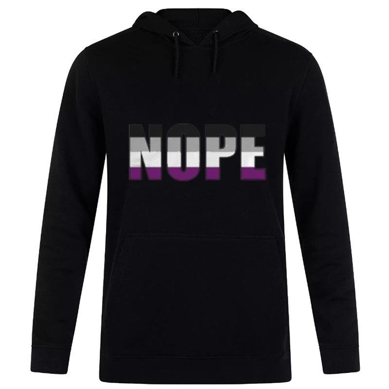 Nope Asexual Pride Flag Ace Pride Hoodie