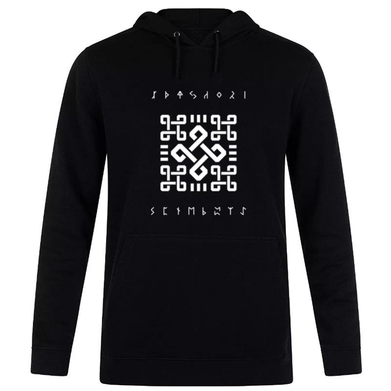 Nordic Rune Celtic Viking Symbol Compass Vegvisir Hoodie