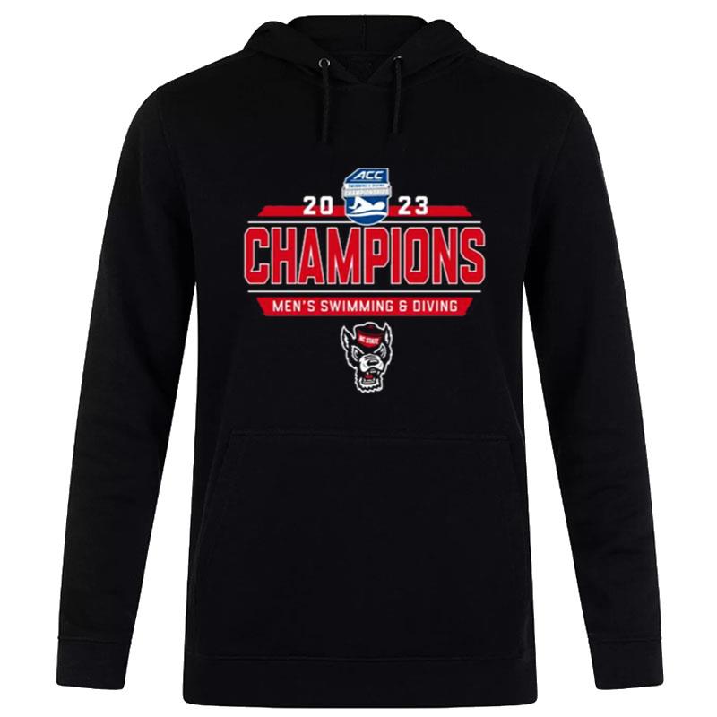 North Carolina State Wolfpack 2023 Acc Swimming And Diving Champions Hoodie