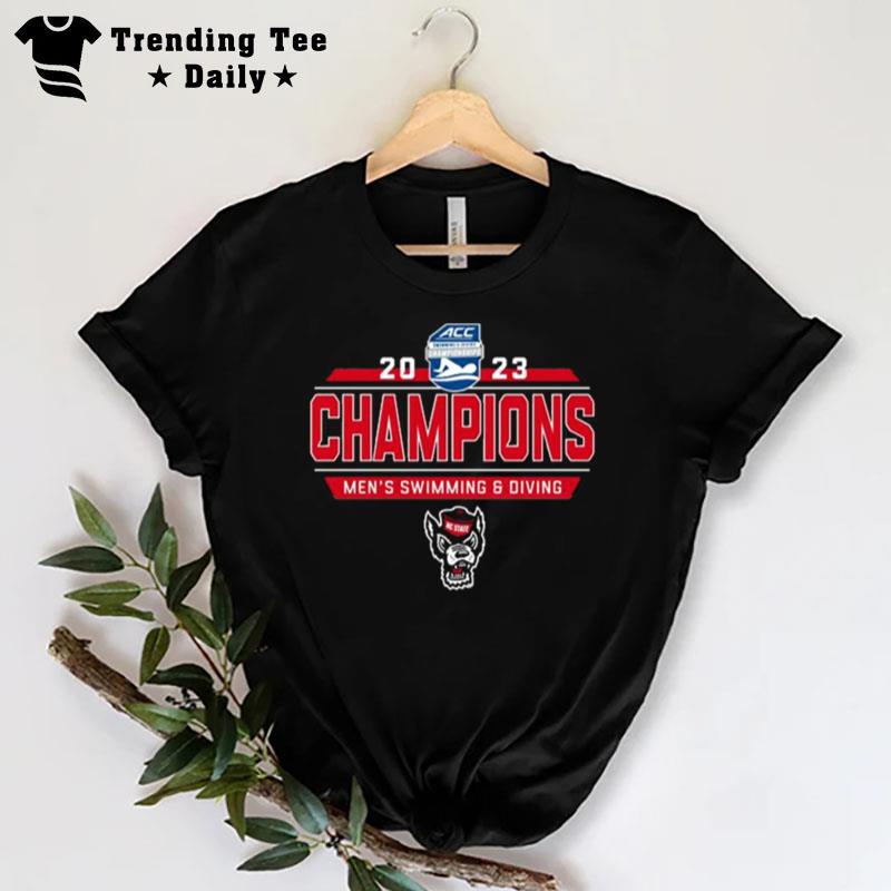 North Carolina State Wolfpack 2023 Acc Swimming And Diving Champions T-Shirt