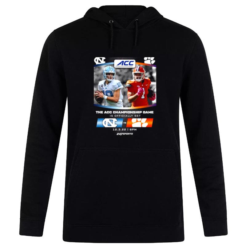 North Carolina Tar Heels Vs Clemson Tigers 2022 The Acc Championship Game Hoodie