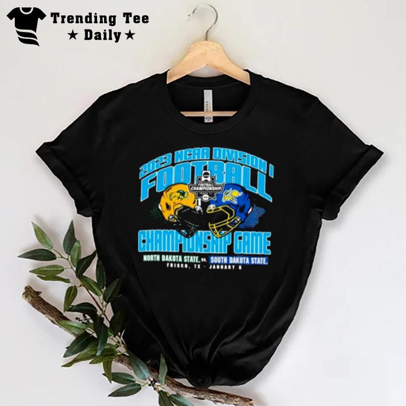 North Dakota Vs South Dakota Football 2023 Fcs Football Championship T-Shirt