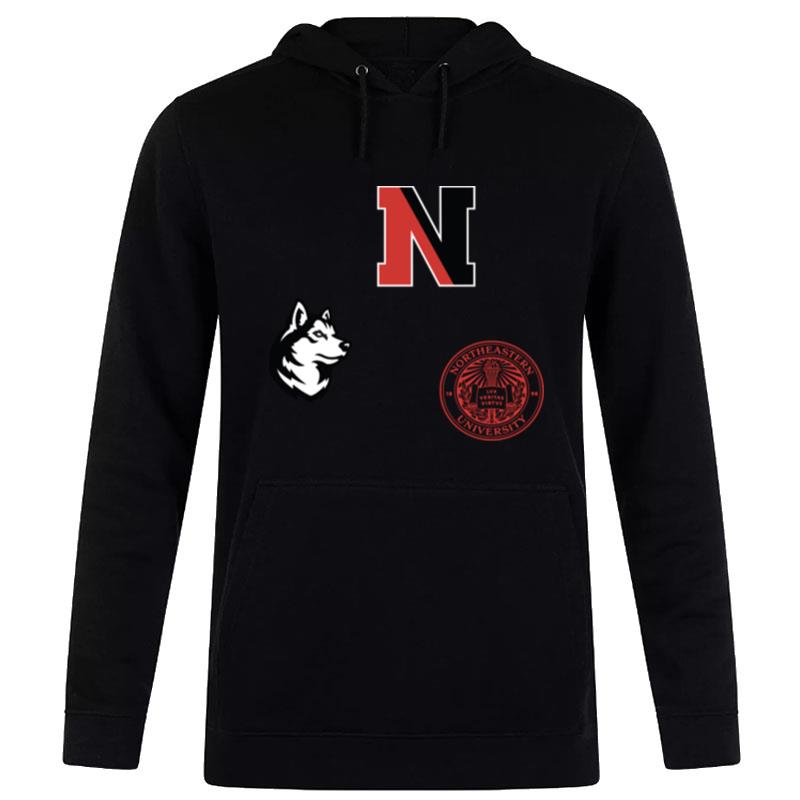 Northeastern Basics Sticker Hoodie