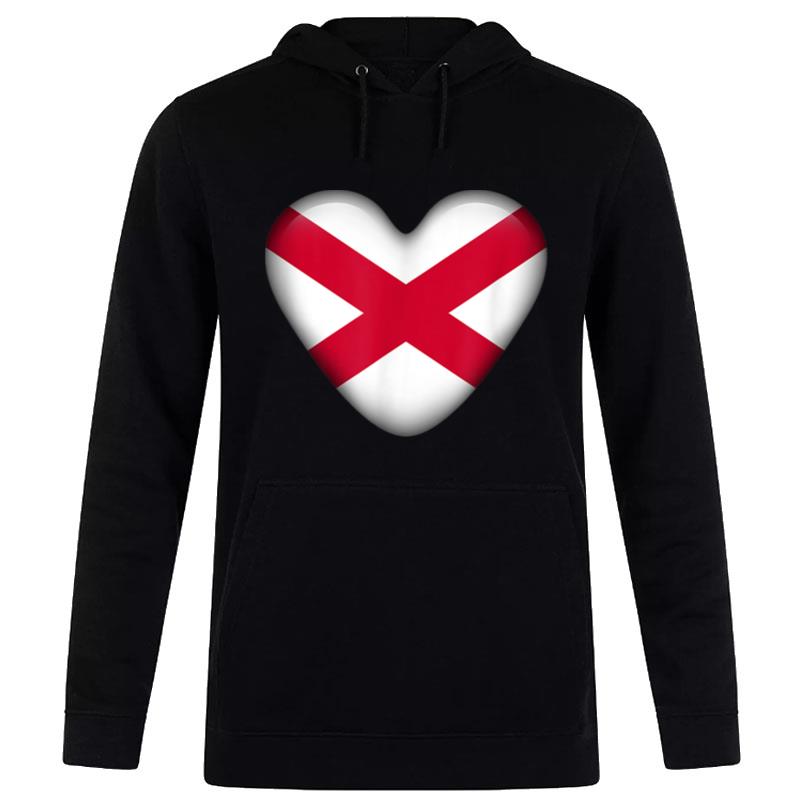 Northern Ireland Love Heart Country Flag Hoodie