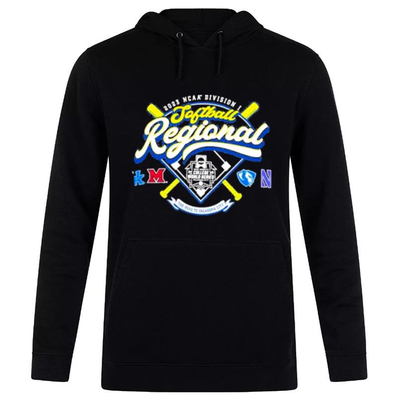 Northwestern 2023 Ncaa Division I Softball Regional Hoodie