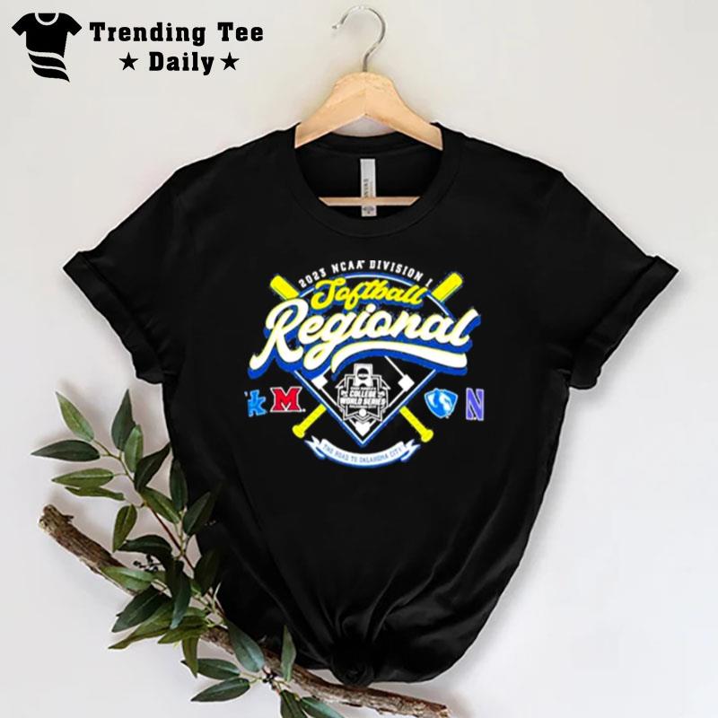 Northwestern 2023 Ncaa Division I Softball Regional T-Shirt