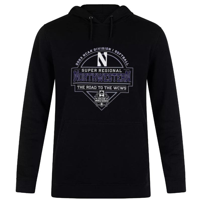 Northwestern Wildcats 2023 Ncaa Division I Softball Super Regional Hoodie