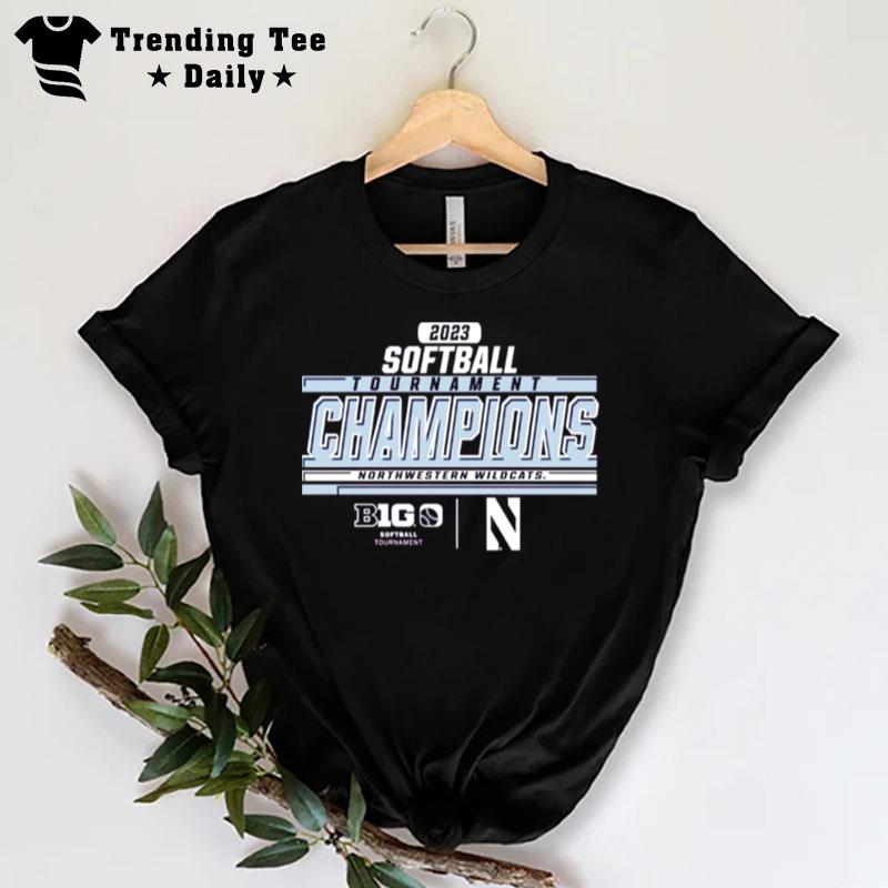 Northwestern Wildcats Ncaa Big Ten Softball Conference Tournament Champions 2023 T-Shirt