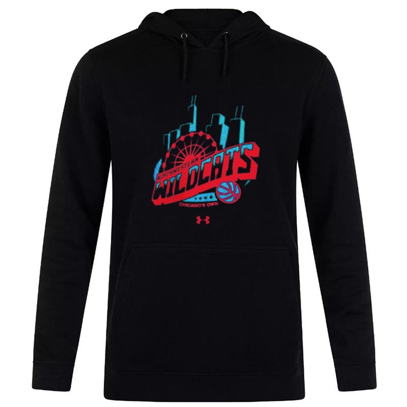 Northwestern Wildcats Under Armour Chicago Cityscape Champion Keough Naughton Hoodie