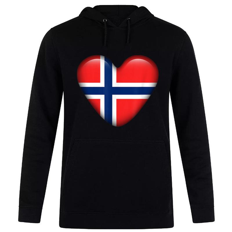 Norway Love Heart Country Flag Hoodie