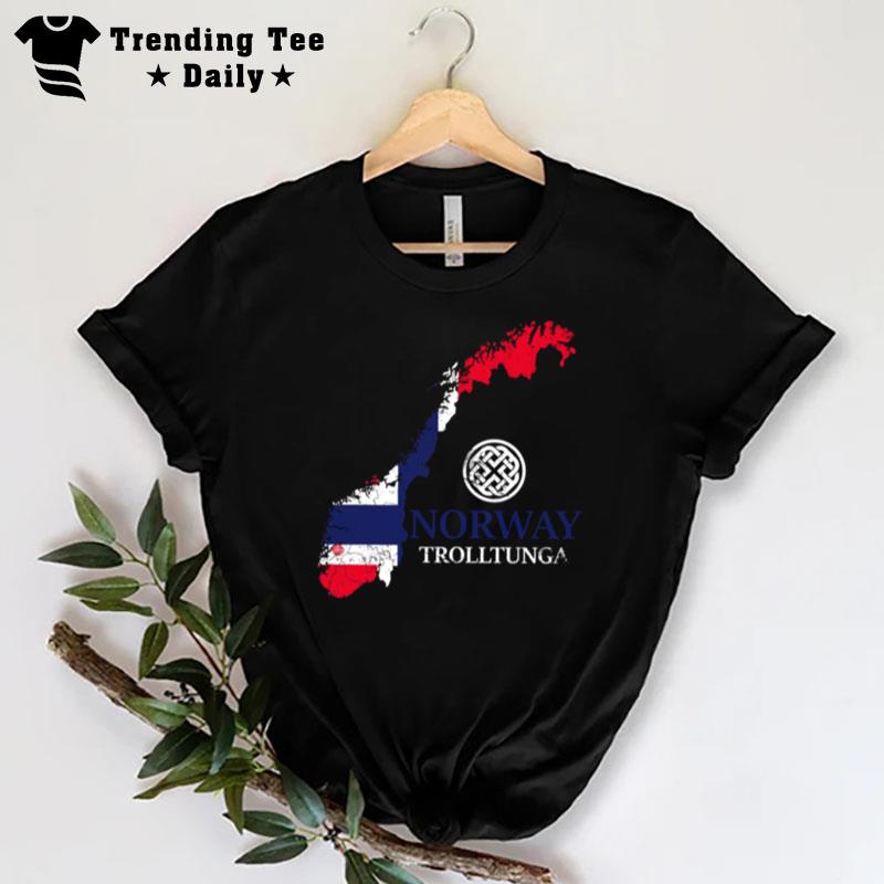 Norway Trolltunga Rune Vikings T-Shirt