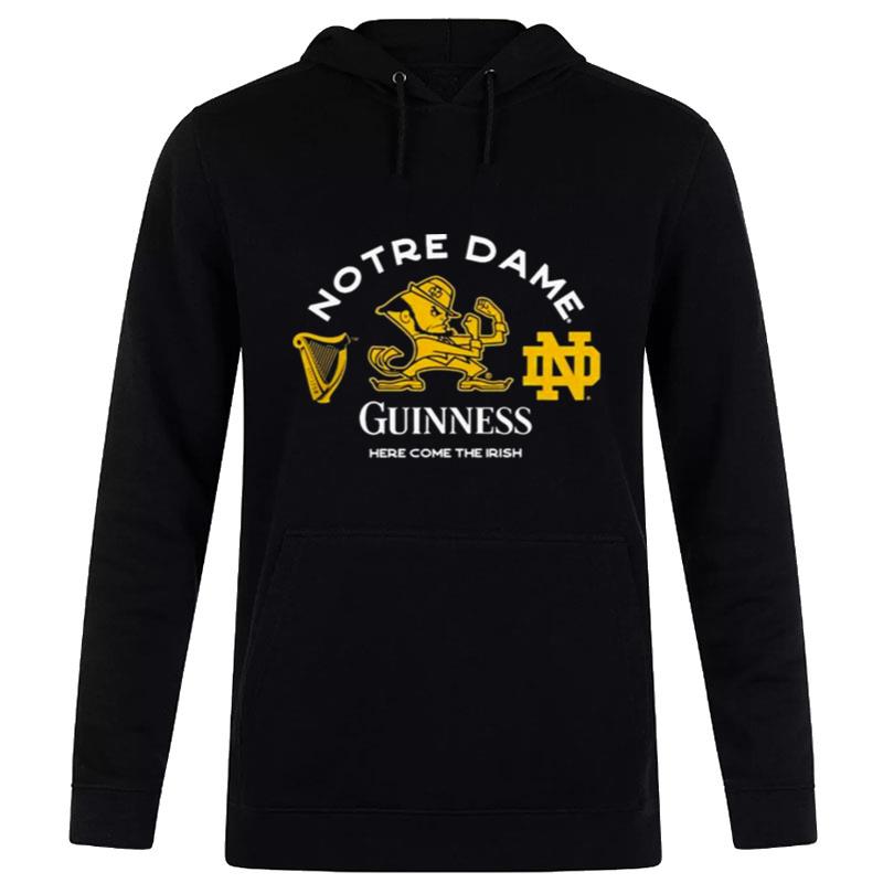 Notre Dame Fighting Irish Football Guinness Here Come The Irish Hoodie