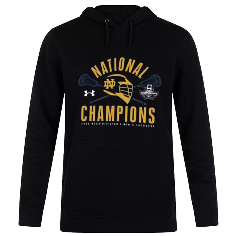 Notre Dame Fighting Irish Under Armour 2023 Ncaa Lacrosse National Champions Hoodie