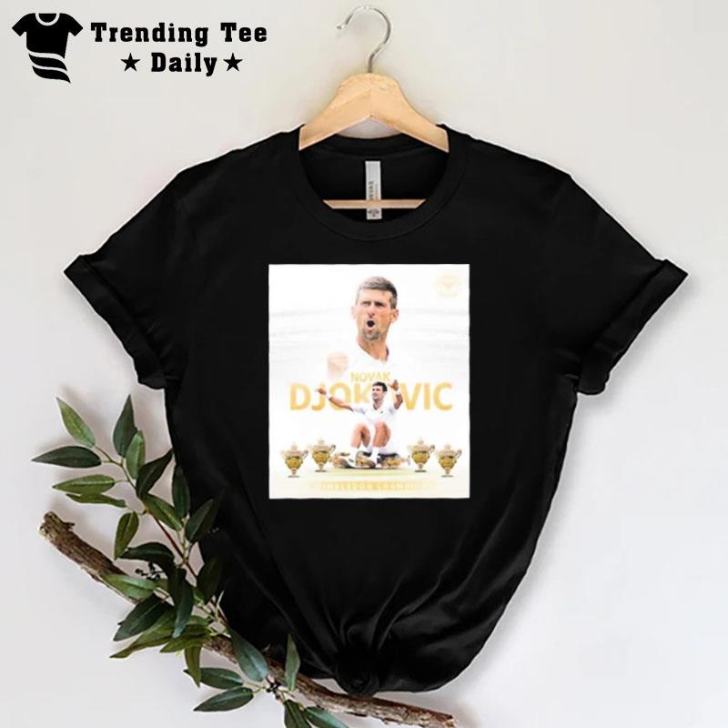 Novak Djokovic 2022 Wimbledon Champion T-Shirt