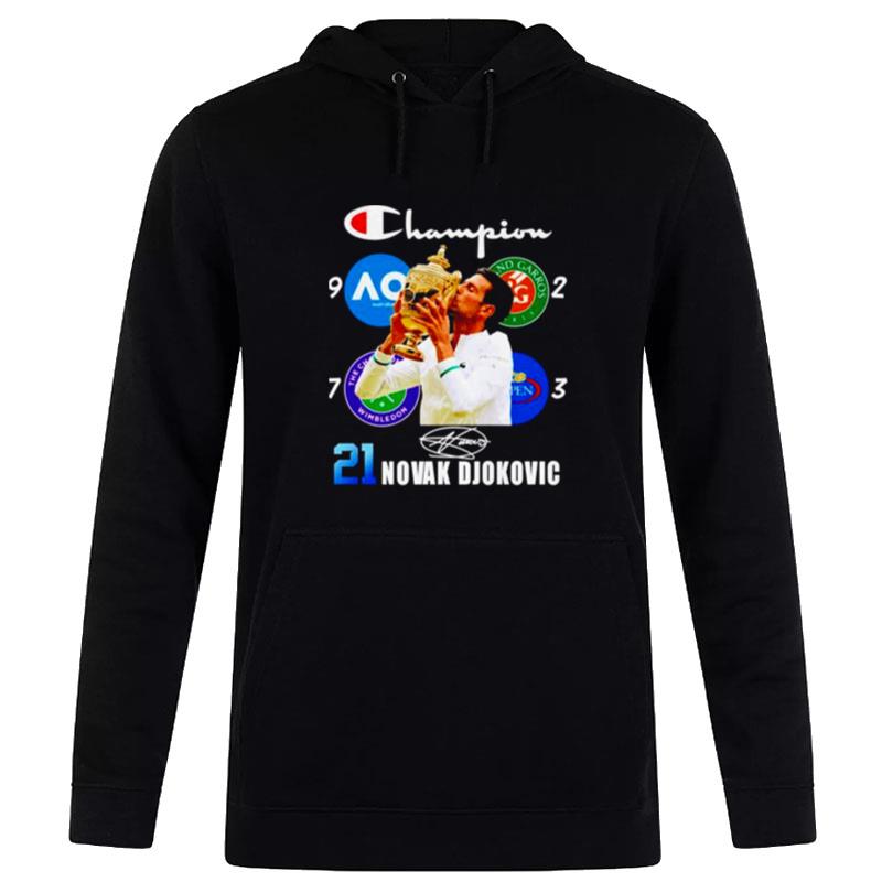 Novak Djokovic Champion Signature Unisex Hoodie