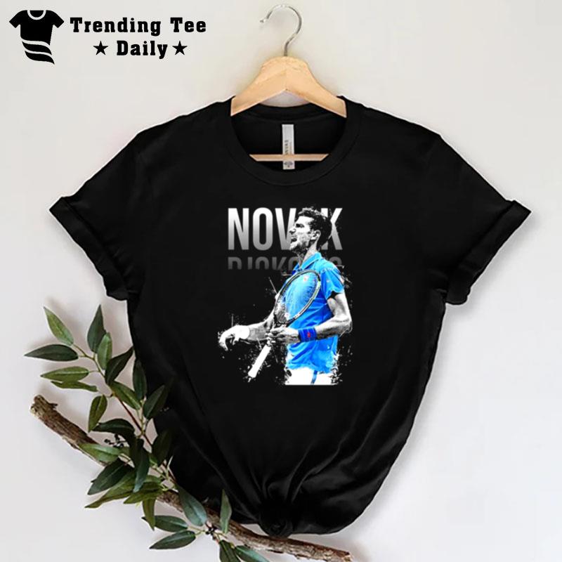 Novak Djokovic Serbian Tennis Player Design T-Shirt