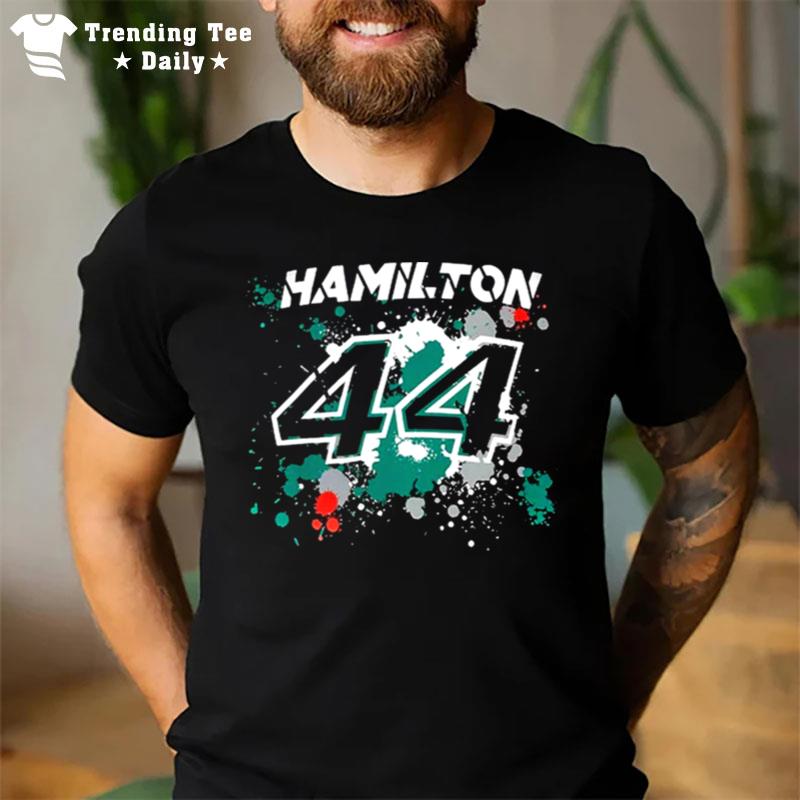 Number 44 Watercolor Lewis Hamilton T-Shirt