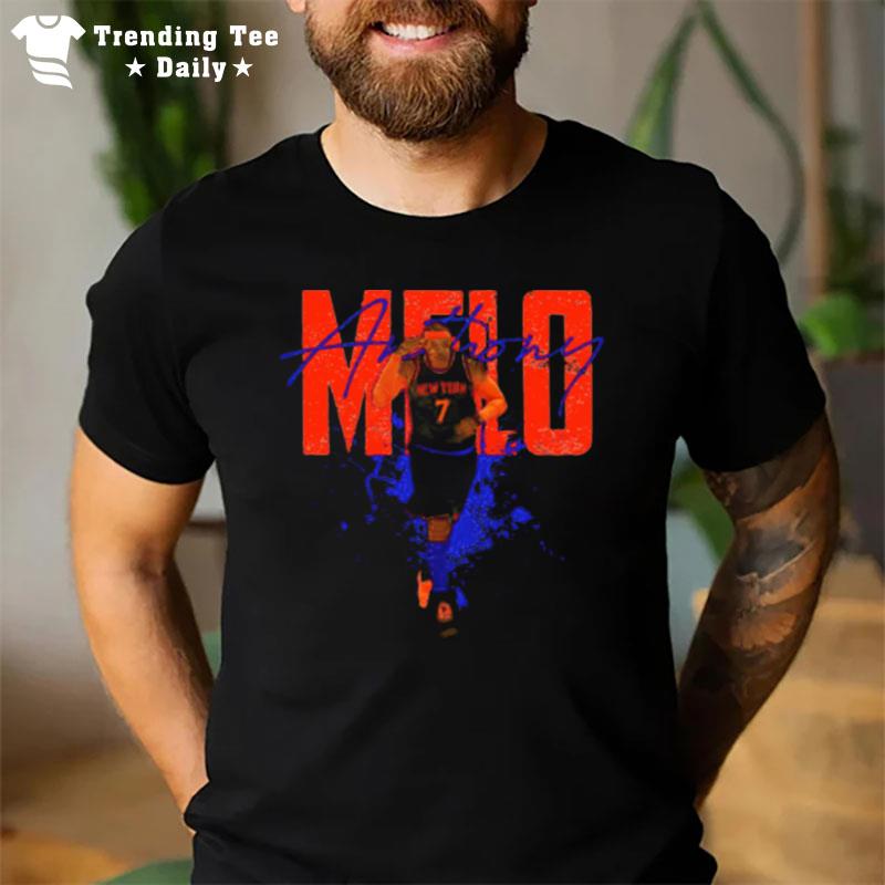 Number 7 New York Knicks Carmelo Anthony T-Shirt