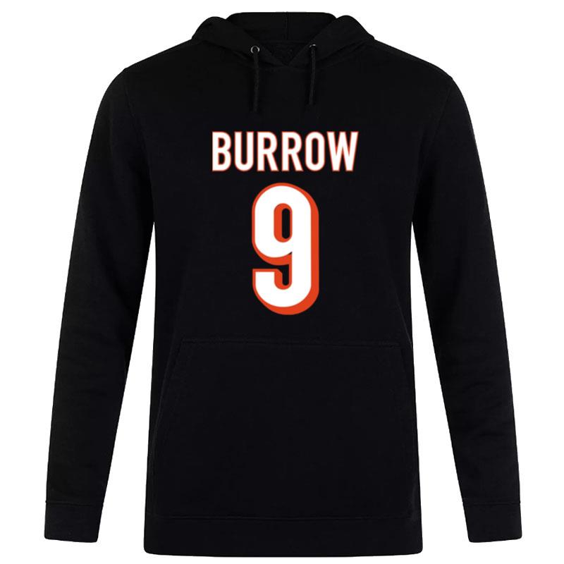 Number 9 Joe Burrow Jersey Number Graphic Hoodie