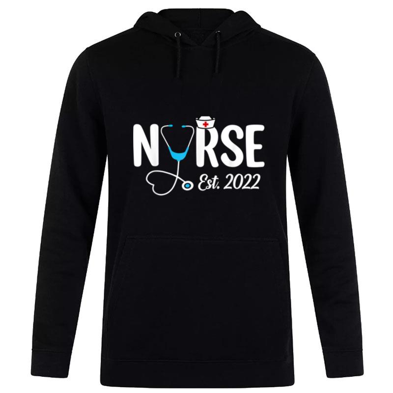 Nurse Est 2022 Graduation Graduate Nursing Student Rn Lpn Hoodie