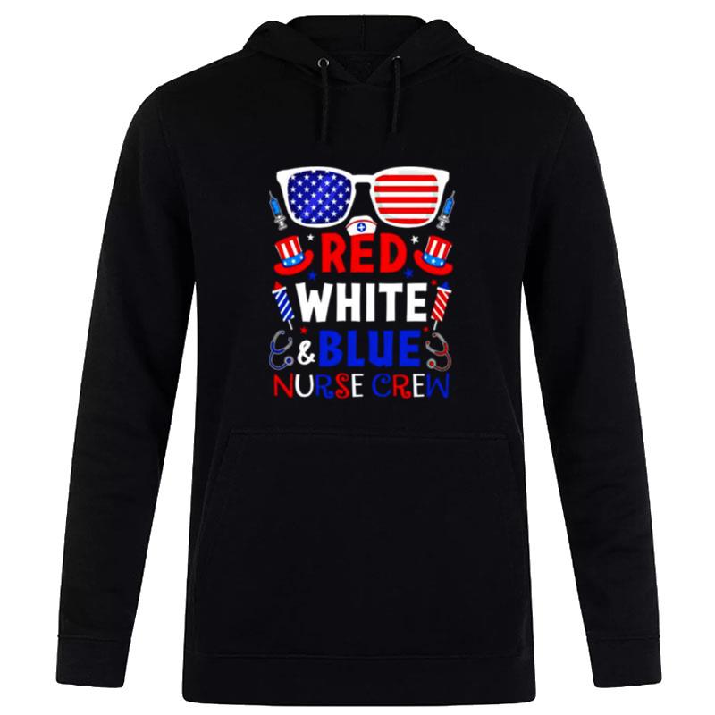 Nurse Red White And Blue Nurse Crew Hoodie