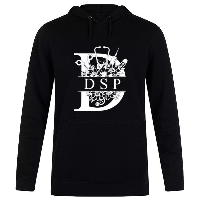 Nurse Split Floral Frame Dsp Hoodie