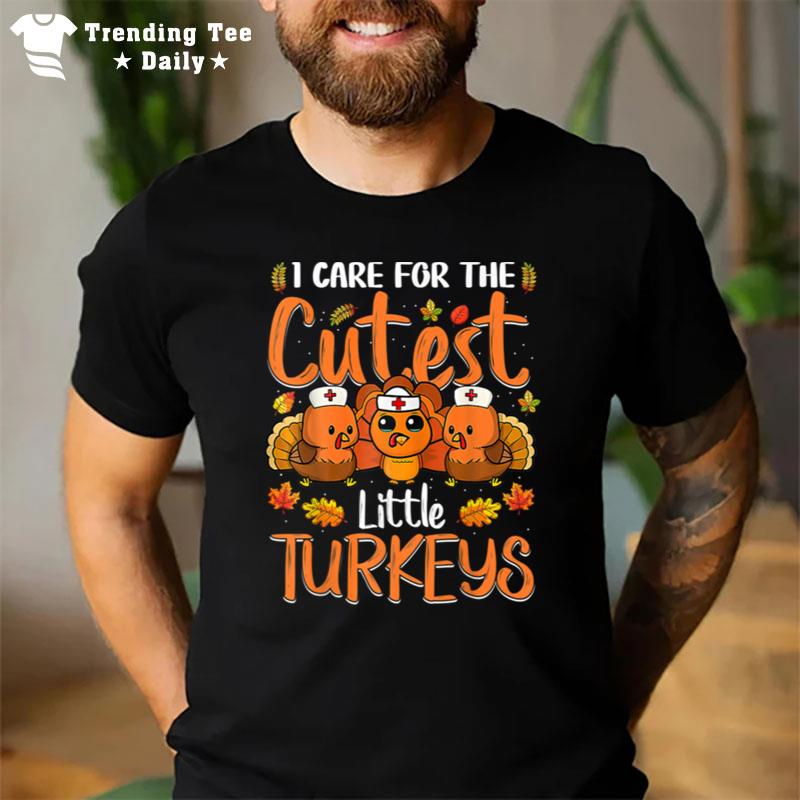 Nurse Turkey Thanksgiving Nurse Day Womens Nicu Nurse T-Shirt