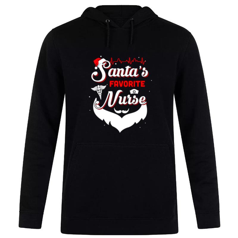 Nursing Santa'S Favorite Nurse Christmas Hoodie