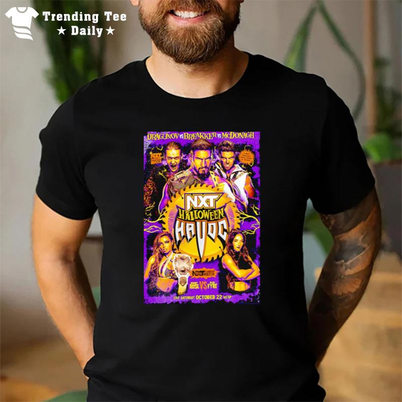 Nxt Havoc Halloween Dragunov Vs Breakker Vs Mcdonagh T-Shirt