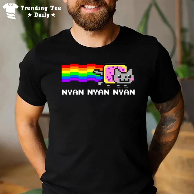 Nyan Nyan Nyan Rainbow Ca T-Shirt