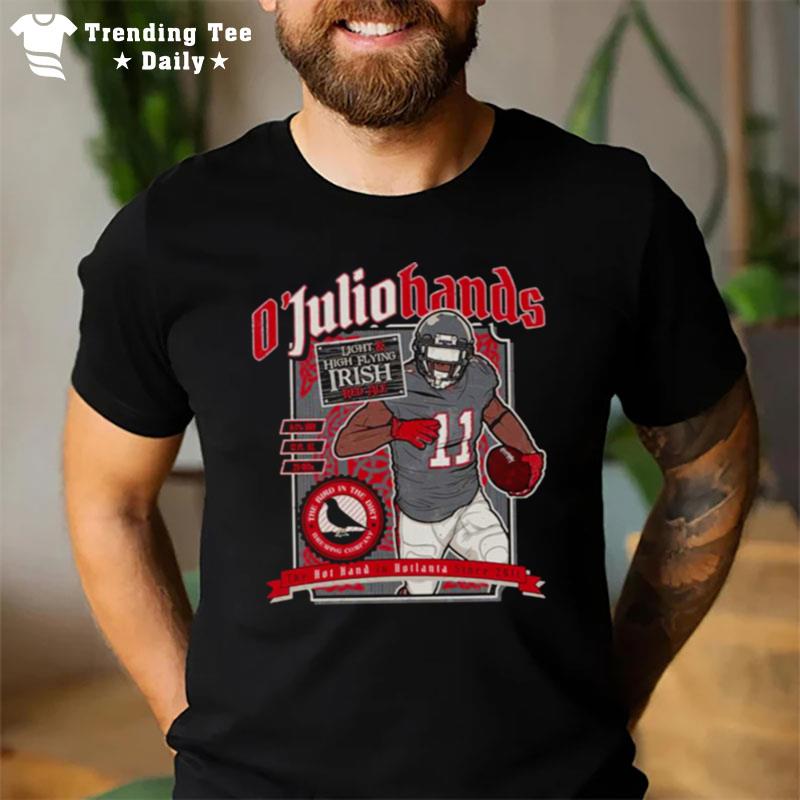 O Juliohands Irish Red Ale Craft Beer Label Design Julio Jones T-Shirt