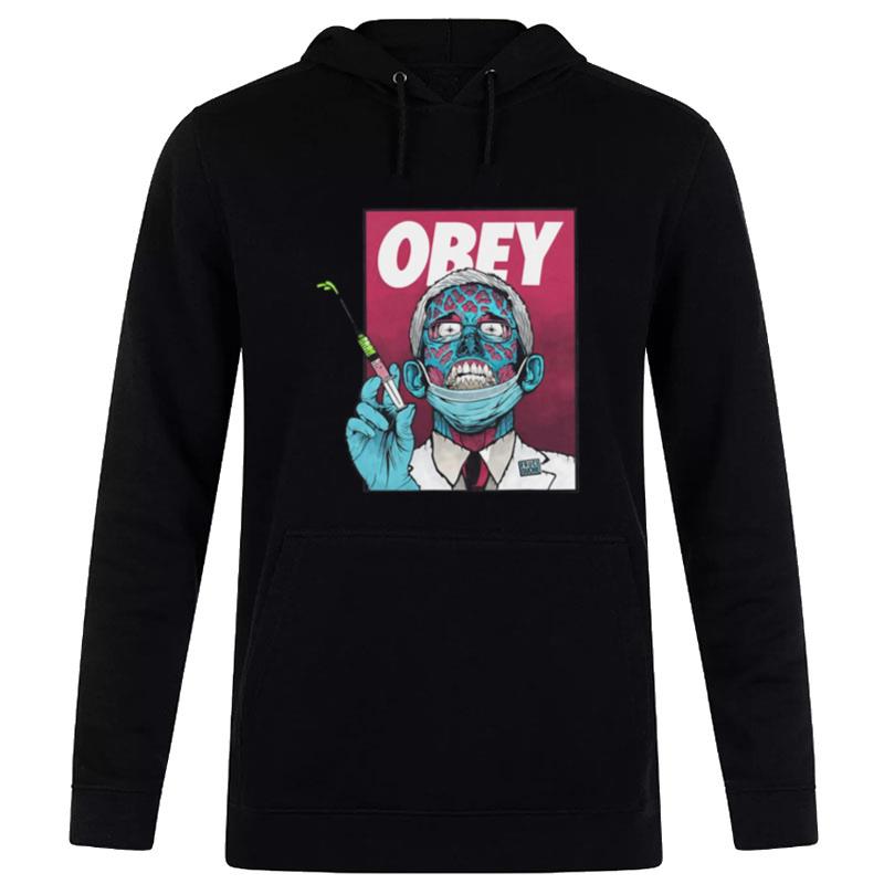 Obey Zombie Fauci Fauci Ouchie Political Hoodie