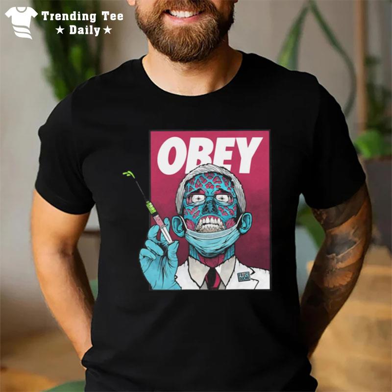 Obey Zombie Fauci Fauci Ouchie Political T-Shirt