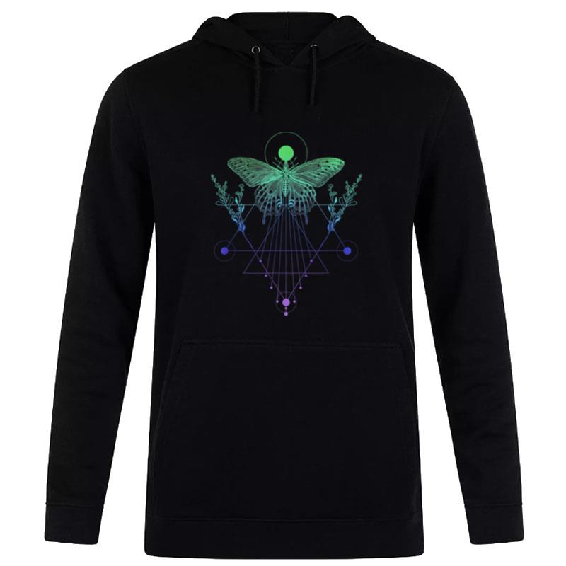 Occult Moth Butterfly Blackcraft & Witchcraft Symbolism Hoodie