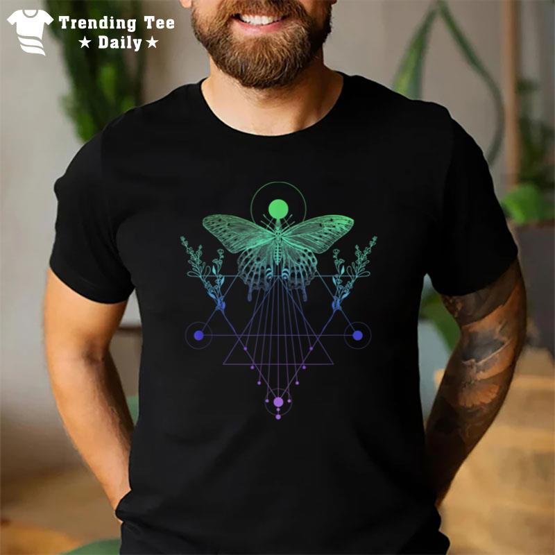 Occult Moth Butterfly Blackcraft & Witchcraft Symbolism T-Shirt