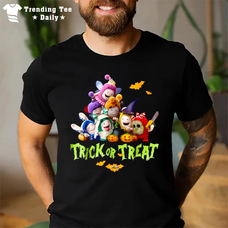 Oddbods Characters Halloween Trick Or Treat Cool Graphic S T-Shirt