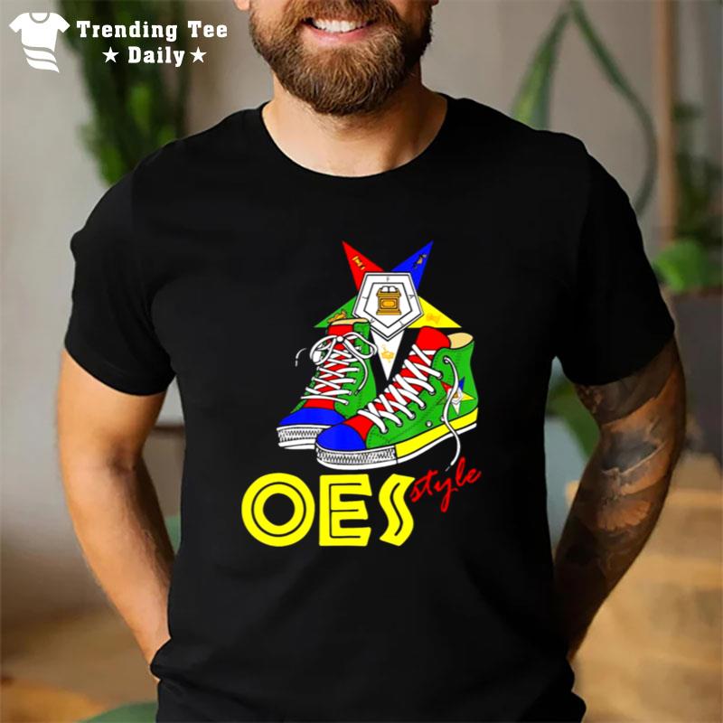 Oes High Top Sneaker Style Of Eastern Star Parents' Day T-Shirt