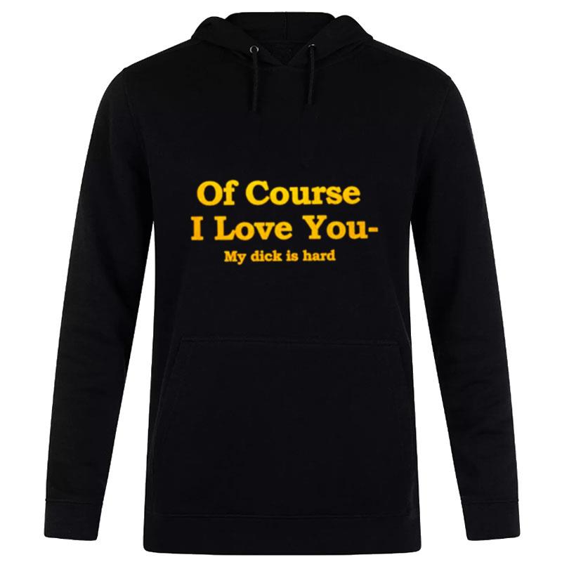 Of Course I Love You My Dick Is Hard Hoodie