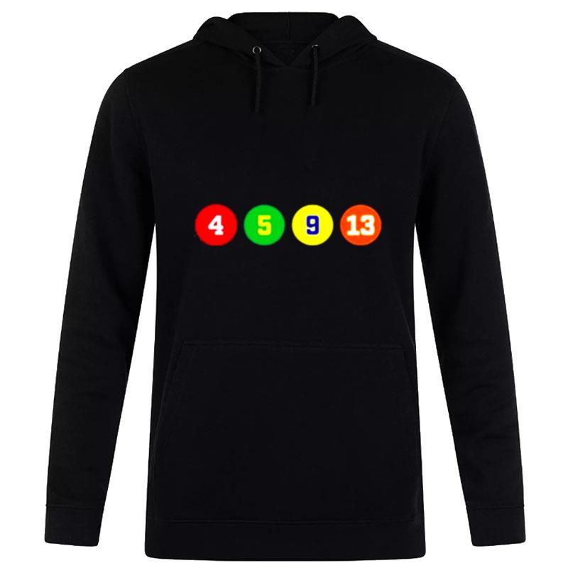 Official 4 5 9 13 Tee Hoodie